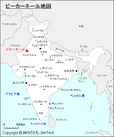 ビーカーネール地図