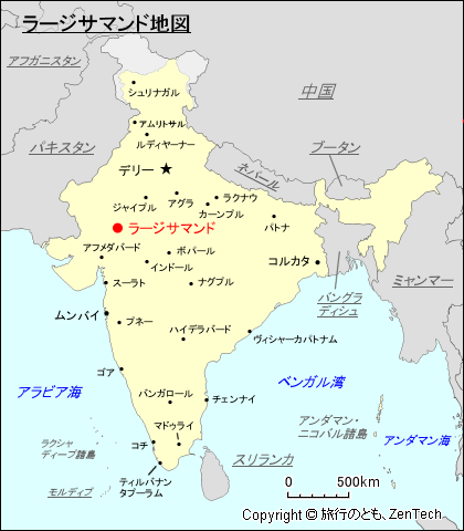 ラージサマンド地図