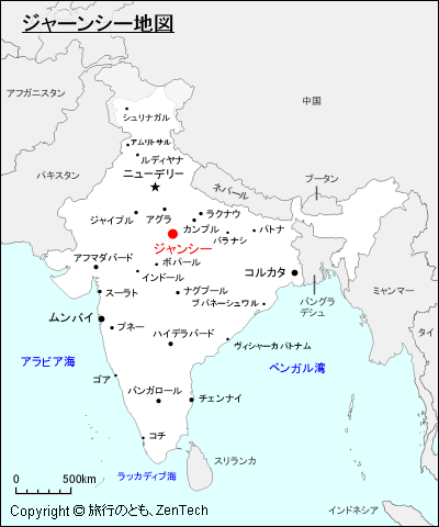 ジャーンシー地図