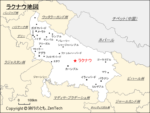 インド ラクナウ地図 旅行のとも Zentech インド ラクナウ地図 旅行のとも Zentech