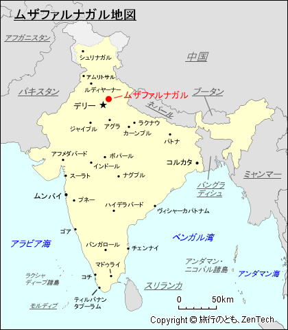 ムザファルナガル地図