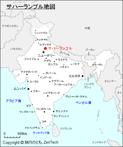 ムザファルナガル地図