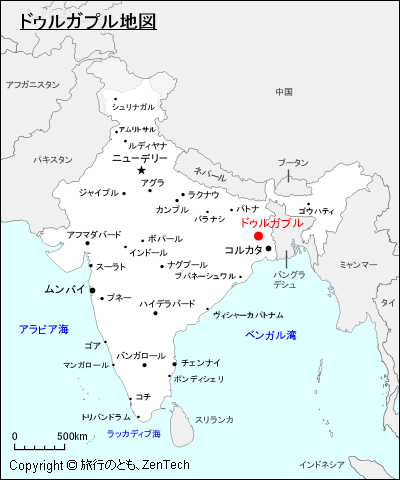 ドゥルガプル地図