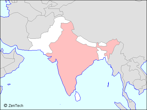 インド地図 旅行のとも Zentech