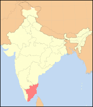 タミル・ナードゥ州地図