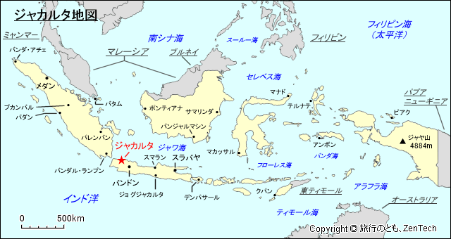 ジャカルタ地図