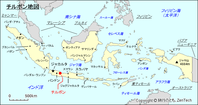 チルボン地図