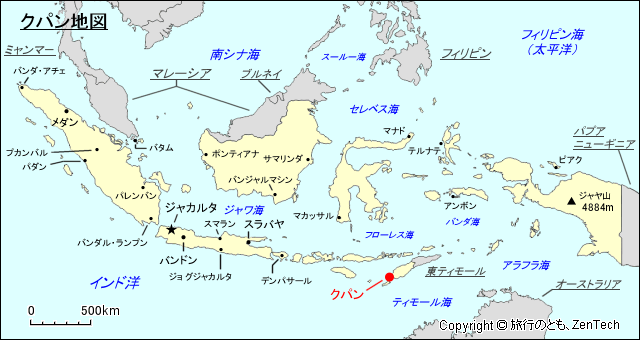 クパン地図