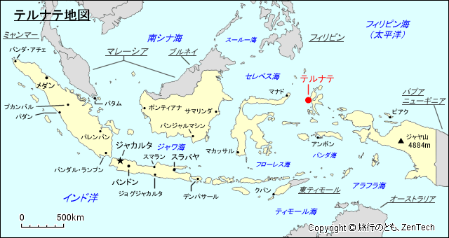 テルナテ地図