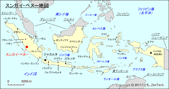 スンガイ・ペヌー地図