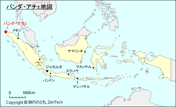 バンダ・アチェ地図