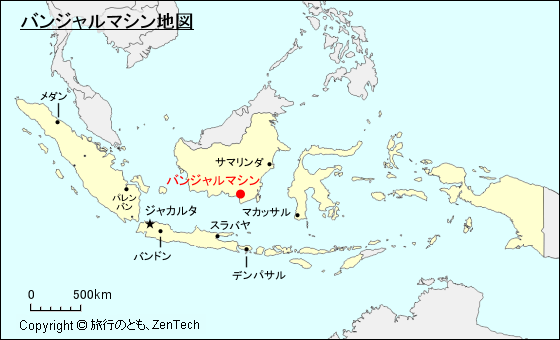 バンジャルマシン地図