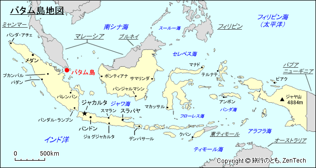 バタム島地図