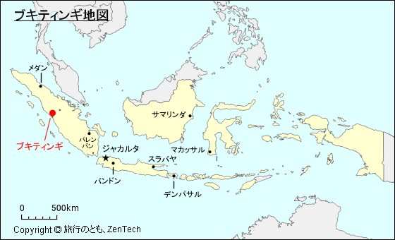 ブキティンギ地図