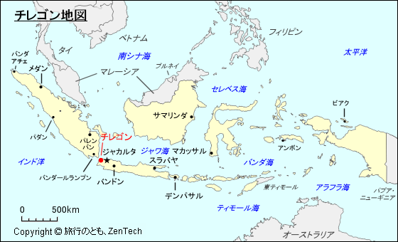 チレゴン地図