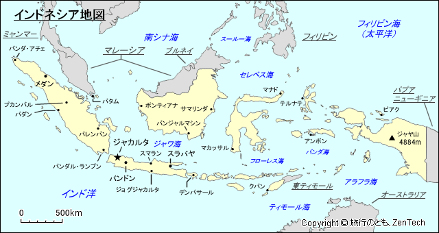 インドネシア地図