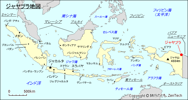 ジャヤプラ地図