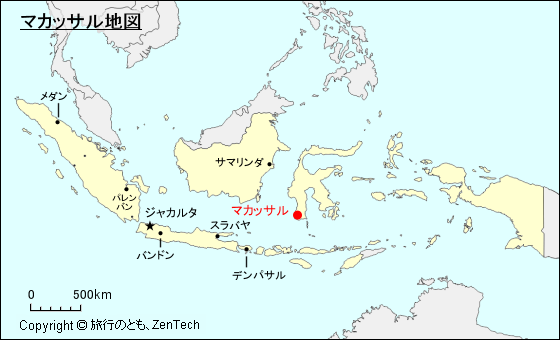 マカッサル地図