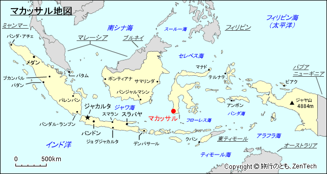 マカッサル地図