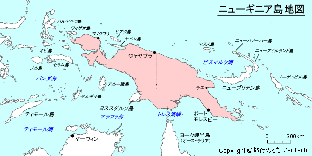 ニューギニア島地図