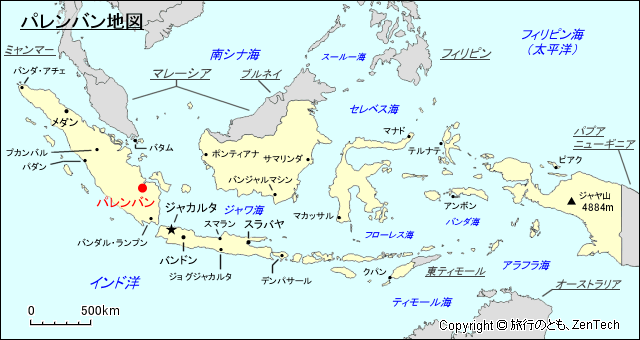 パレンバン地図