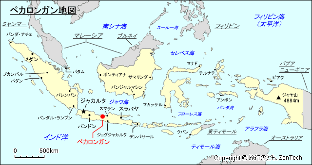 ペカロンガン地図