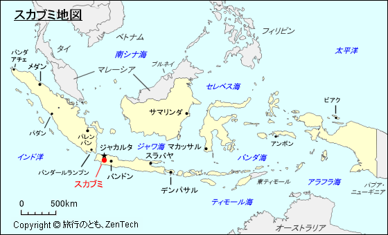 スカブミ地図