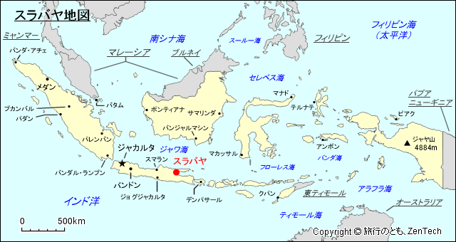 スラバヤ地図