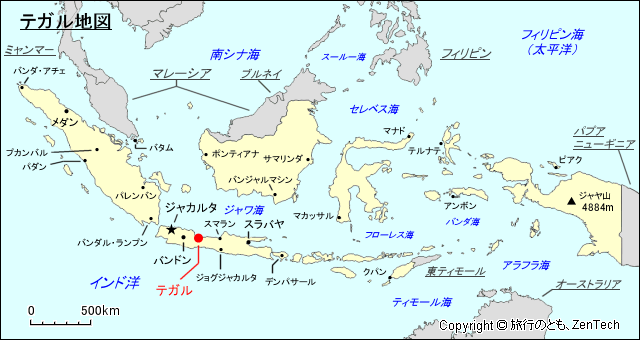 テガル地図