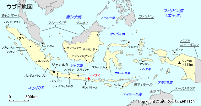 ウブド地図