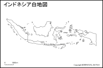 インドネシア白地図