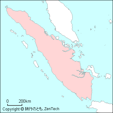 スマトラ島地図 旅行のとも Zentech