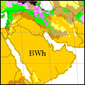 イラン気候区分地図