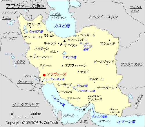 アフヴァーズ地図