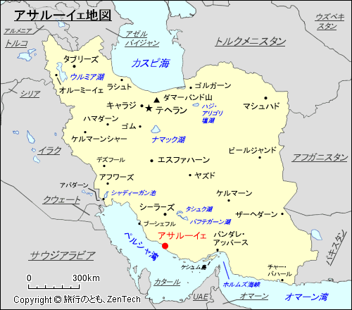 アサルーイェ地図