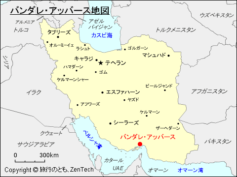 バンダレ・アッバース地図