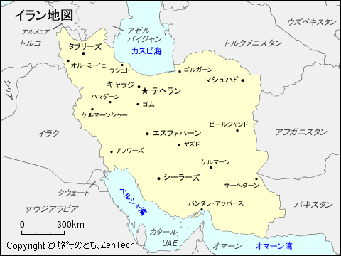 イラン地図