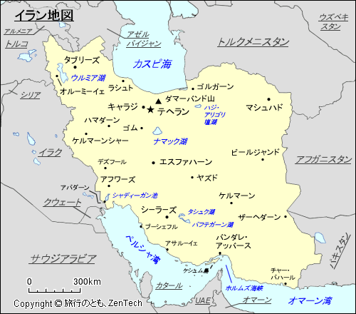 イラン地図