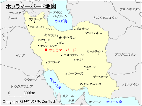 ホッラマーバード地図