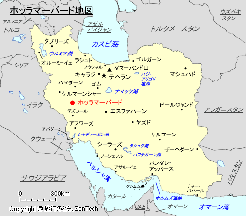 ホッラマーバード地図