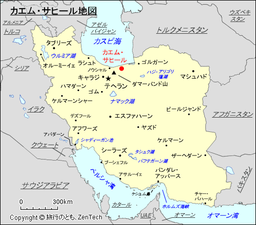 カエム・サヒール地図