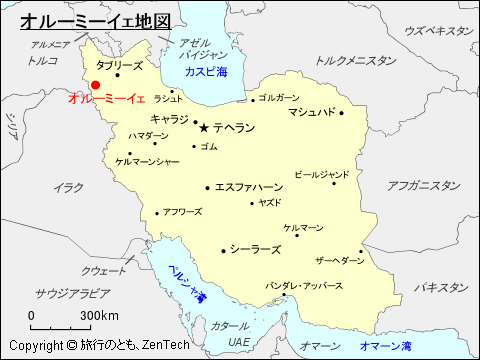 オルーミーイェ地図