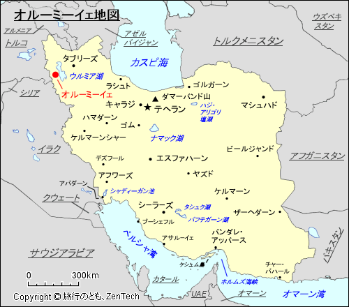 オルーミーイェ地図