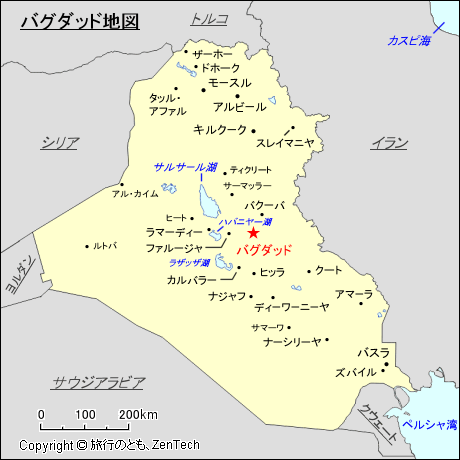 バグダッド地図