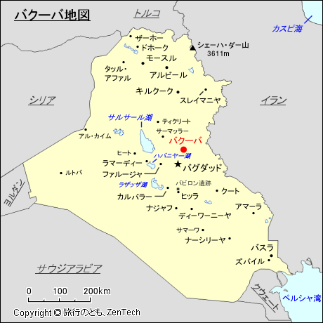 バクーバ地図