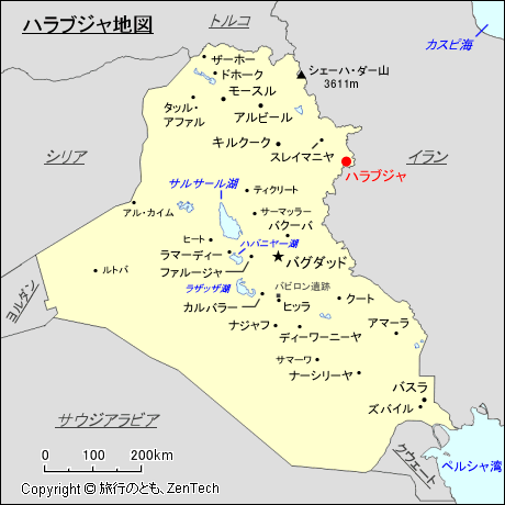 ハラブジャ地図