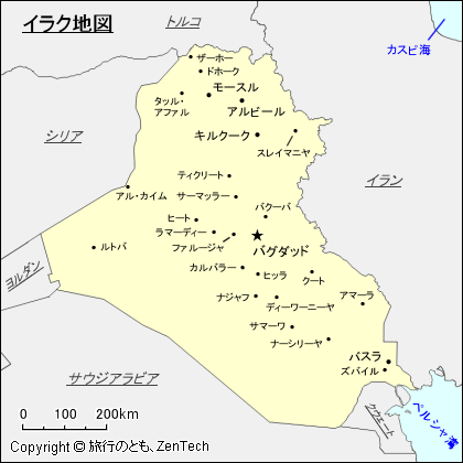 イラク地図