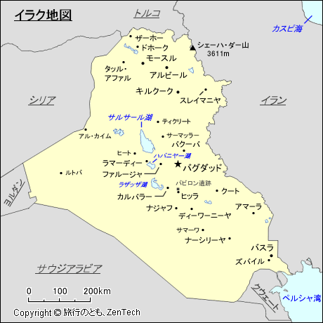 イラク地図