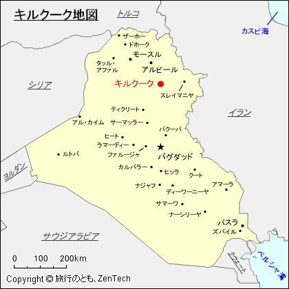 キルクーク地図