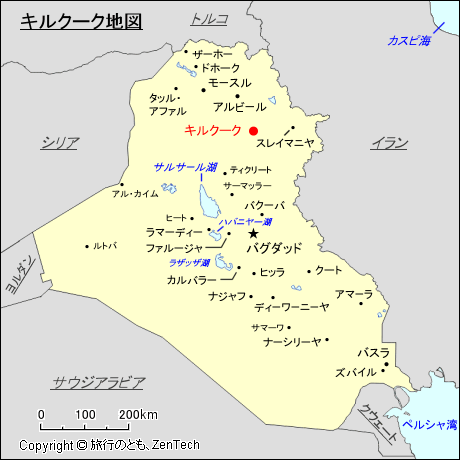 キルクーク地図